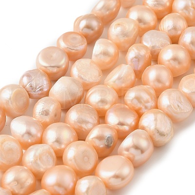 Natural Cultured Freshwater Pearl Beads Strands PEAR-P064-19L-06E-1