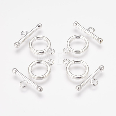 Brass Toggle Clasps X-KK201-S-1