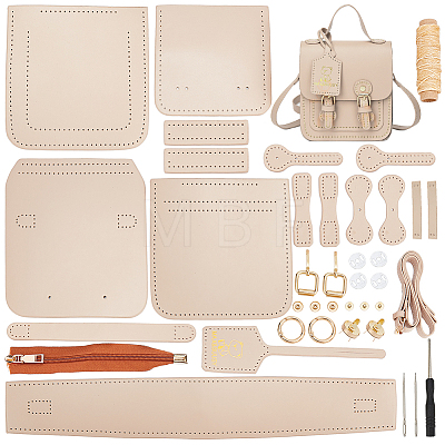 DIY Sew on PU Leather Women's Crossbody Bag Making Kit DIY-WH0386-86C-1