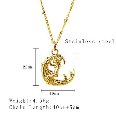 Stainless Steel Pendant Necklaces KM9071-1-1