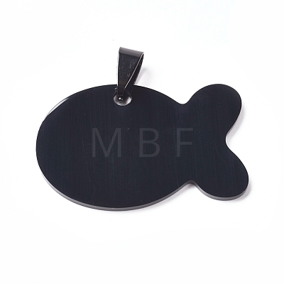 Stainless Steel Pendants STAS-WH0014-37D-1