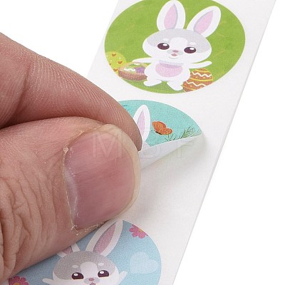 8 Patterns Easter Theme Self Adhesive Paper Sticker Rolls DIY-C060-03N-1
