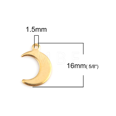 304 Stainless Steel Pendants LS-STAS-I140-05G-1
