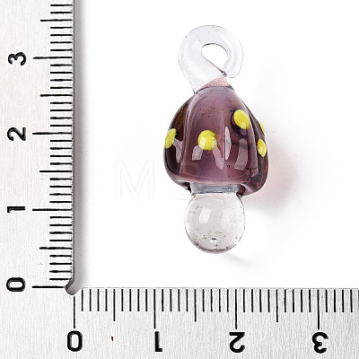 Handmade Lampwork Pendants LAMP-T021-23B-1