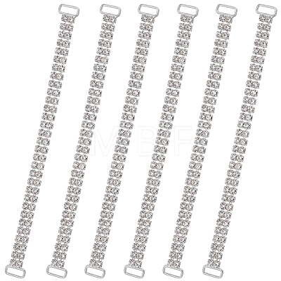 6Pcs Alloy & Resin Rhinestones Bikini Buckle Chain DIY-CY0003-22-1