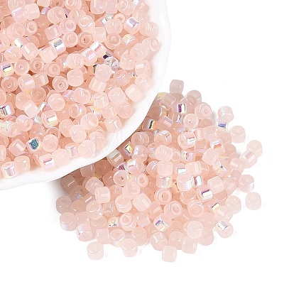FGB Imitation Jade Colours Glass Seed Beads SEED-Q040-07A-C02-1