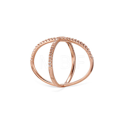 Vogue Design Rose Gold Plated Brass Finger Ring JR57A-1
