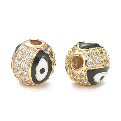 Brass Micro Pave Cubic Zirconia Charms X-ZIRC-A019-16G-A05-1