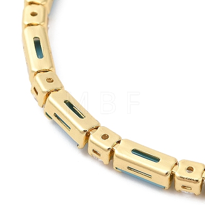 Brass Cubic Zirconia Slider Bracelets BJEW-A138-01G-1
