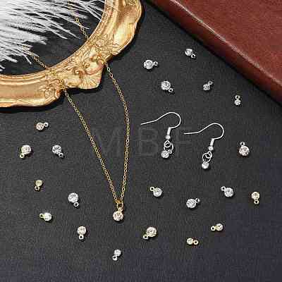 40Pcs 10 Styles Brass Pendants KK-FS0002-06-1