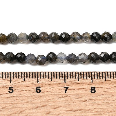 Natural Iolite Beads Strands G-G343-B01-4mm-1