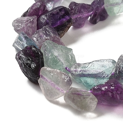 Raw Rough Natural Fluorite Beads Strands G-I283-G02-01-1