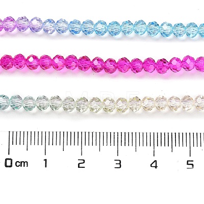 Transparent Painted Glass Beads Strands DGLA-A034-T4mm-A14-1