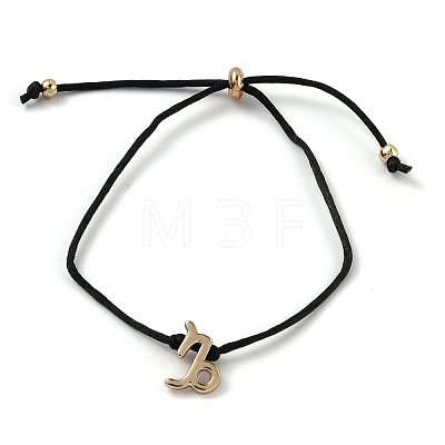 Adjustable Polyester Cord Slider Bracelets BJEW-H540-A09-G-1