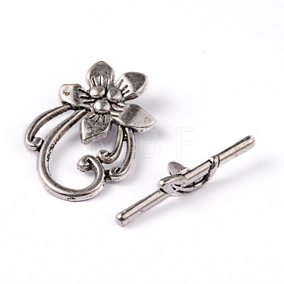 Tibetan Style Alloy Toggle Clasps X-LF0677Y-1