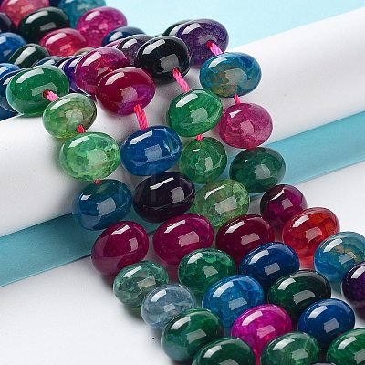 Natural Agate Beads Strands G-G021-03B-14-1