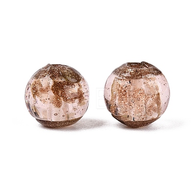 Handmade Gold Sand Lampwork Beads LAMP-N045-01B-09-1