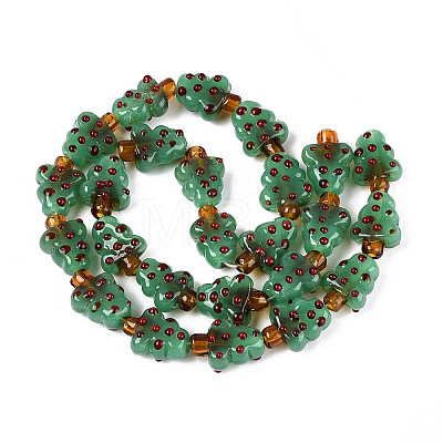 Christmas Handmade Lampwork Beads LAMP-T022-28-1