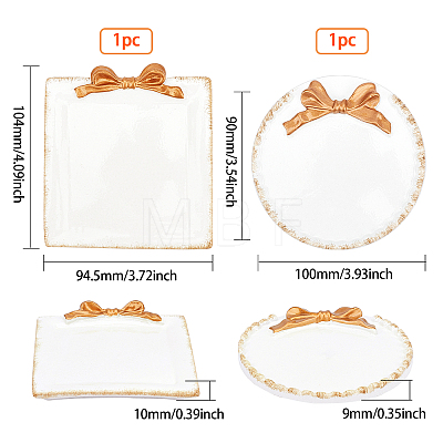 Fingerinspire Vintage Resin Decorative Tray DJEW-FG0001-07-1