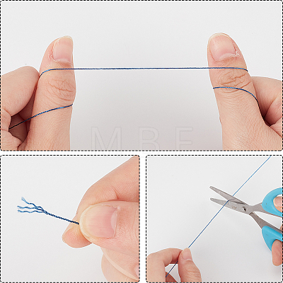 24Pcs 6 Colors Polyester Embroidery Threads DIY-CY0003-59-1