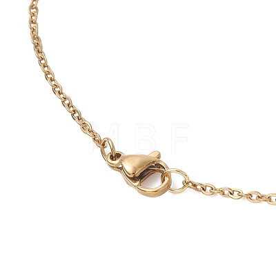 Natural Green Aventurine & Rose Quartz & Amethyst & Carnelian & Dyed Quartz Round Beaded Gourd Shape Pendant 304 Stainless Steel Cable Chain Necklaces for Women NJEW-JN05656-1