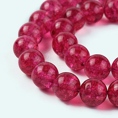 Dyed Round Natural Crackle Quartz Beads Strands G-K084-10mm-02A-1