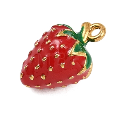 304 Stainless Steel Enamel Pendants STAS-P402-02B-01-1