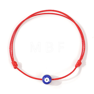 Resin Enamel Evil Eye Beaded Braided Bracelets VX2201-3-1