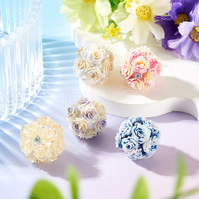 Handmade Rhinestone Clay Pave Beads CLAY-TAC0015-02C-1