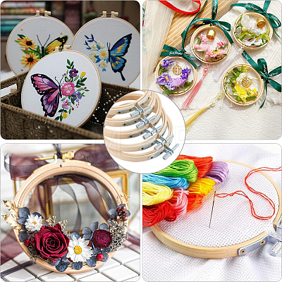 Bamboo Embroidery Hoops AJEW-WH20020-316A-1