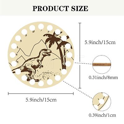 Poplar Wood Thread Winding Boards DIY-WH0360-010-1