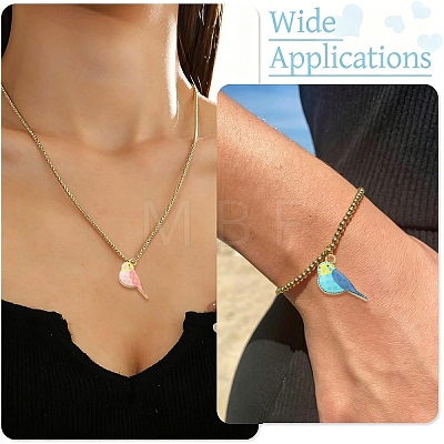 20Pcs 4 Colors Alloy Pendants ENAM-YW0009-44-1