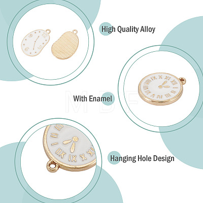 50 Pcs Alloy Enamel Pendants ENAM-TA0003-76-1