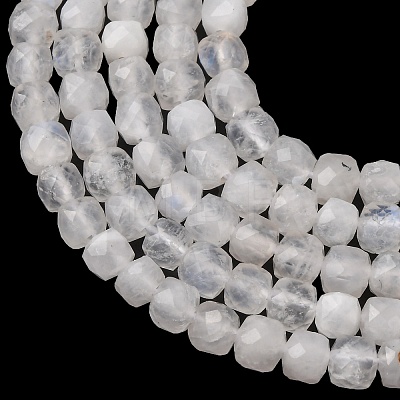 Natural Rainbow Moonstone Beads Strands G-B190-A01-01-1