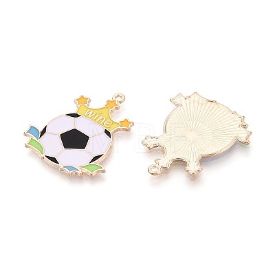 Alloy Enamel Pendants ENAM-T025-01G-13-1