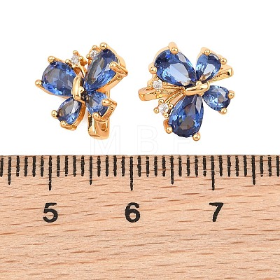 SHEGRACE Butterfly Brass Micro Pave Cubic Zirconia Spacer Bars XGRQ5K655-825G-B-1