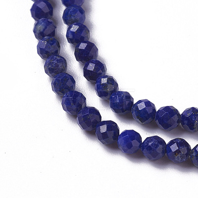 Natural Lapis Lazuli Beads Strands G-F596-15-2mm-1