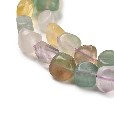 Natural Colorful Fluorite Beads Strands G-P497-01E-10-1