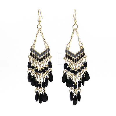 Alloy Enamel Chandelier Earrings FS-WG9EBC6-05-1