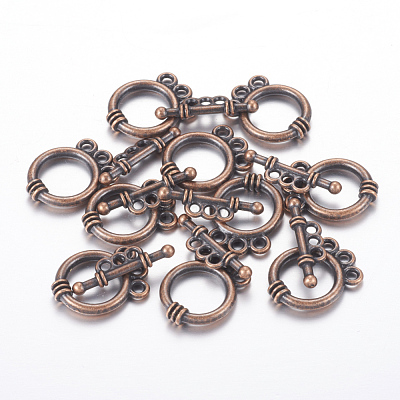 Tibetan Style Alloy Toggle Clasps RLF10795Y-NF-1