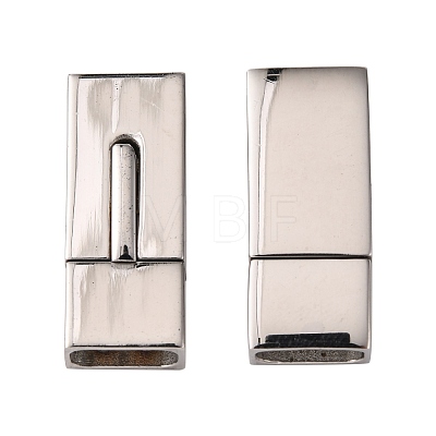 304 Stainless Steel Bayonet Clasps STAS-L189-33P-1