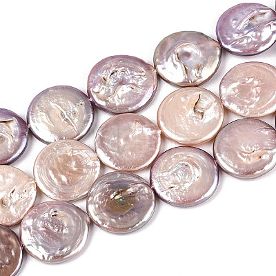 Natural Baroque Keshi Pearl Beads Strands PEAR-S018-20C-1