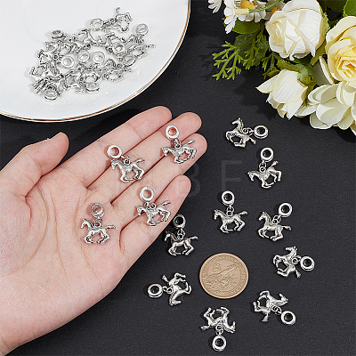 24Pcs Alloy European Dangle Charms PALLOY-PH01870-1