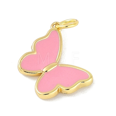 Brass Enamel Pendants KK-B114-16G-04-1