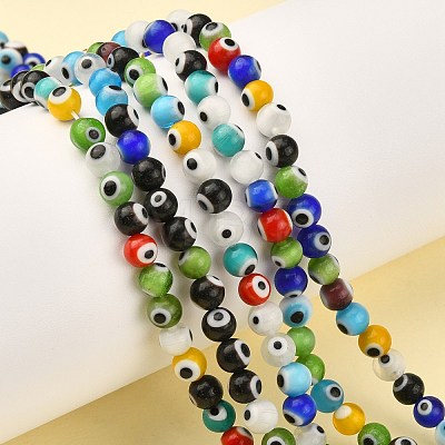 Handmade Italianate Lampwork Beads Strands D215-1