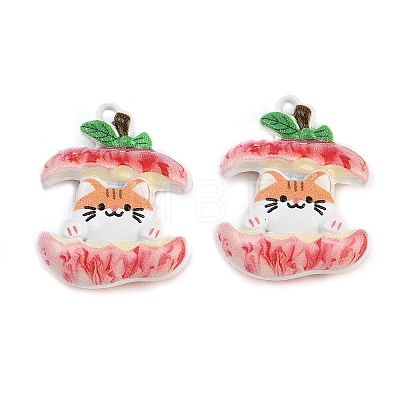 Baking Paint Zinc Alloy Pendants AL-CBA032C-09-1