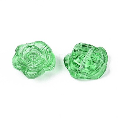 Baking Paint Transparent Glass Beads DGLA-N018-01D-1