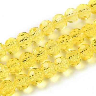 Transparent Glass Beads EGLA-A035-T6mm-D03-1