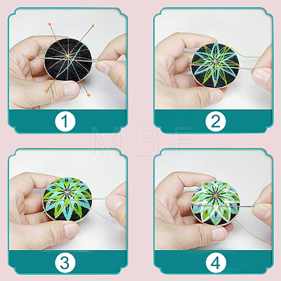 DIY Embroidery Temari Ball Kits DIY-I064-B03-1
