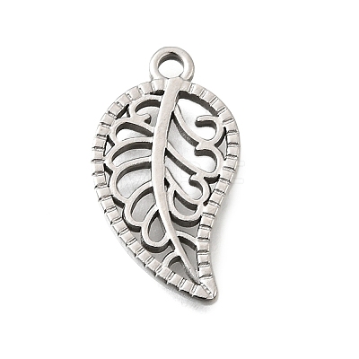 304 Stainless Steel Pendants STAS-Q362-08B-P-1